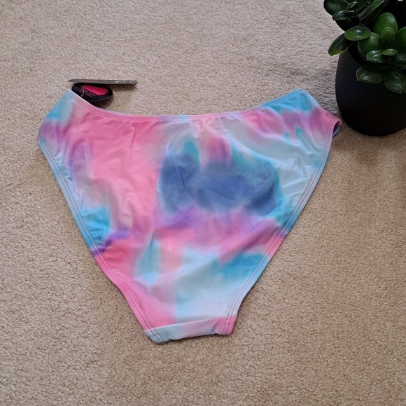 ❤️ No Boundaries Swim Bottoms Pink Tie Dye Bikini Bottoms Various Sizes NWT - Picture 5 of 8